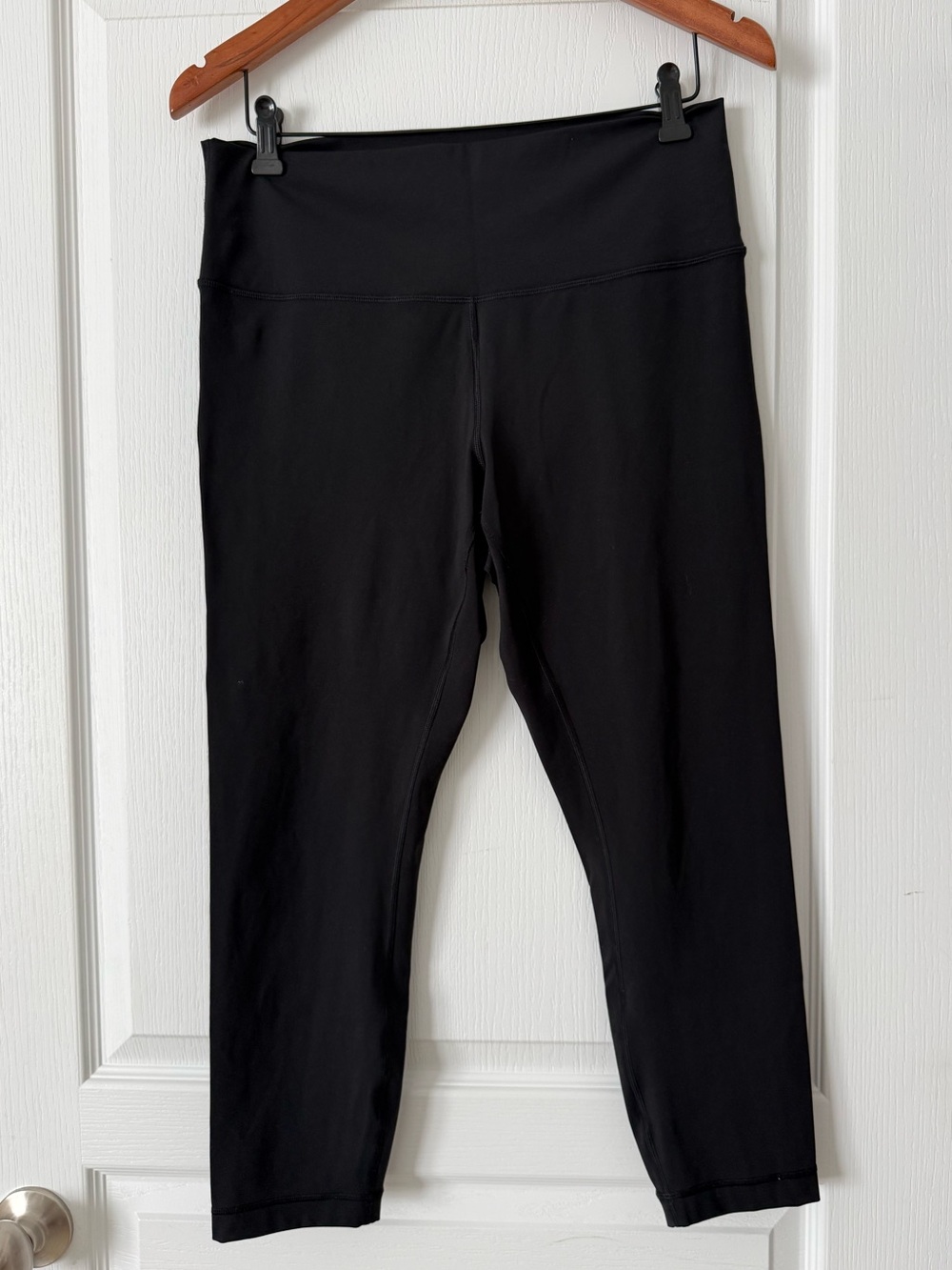 Lululemon Wunder Under High Rise Crop 23 Inseam Size 12 Black Leggings